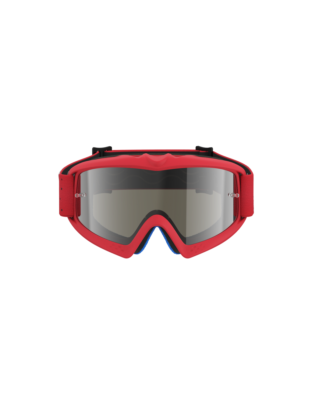 Alpinestars Maschere Vision Vesta Ragazzo, maschere da motocross rosso fluo con lente specchiata argento e supporti tear-off, protezione off-road per giovani piloti.