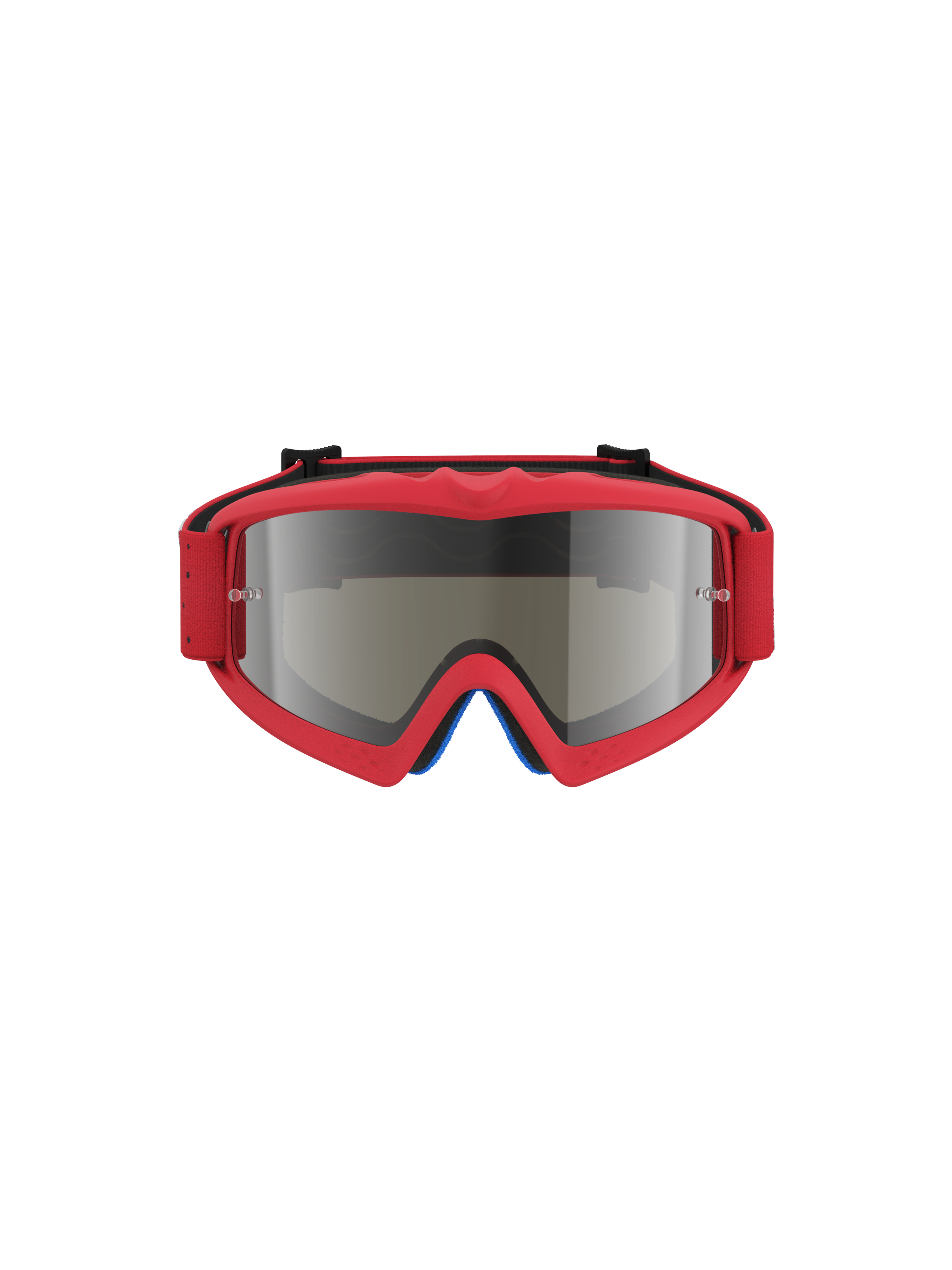 Alpinestars Maschere Vision Vesta Ragazzo, maschere da motocross rosso fluo con lente specchiata argento e supporti tear-off, protezione off-road per giovani piloti.