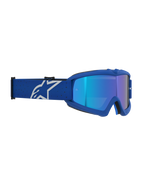 Alpinestars Vision Vesta Ragazzo, maschere da motocross, blu e bianco, lente specchiata blu antiappannamento, certificate CE