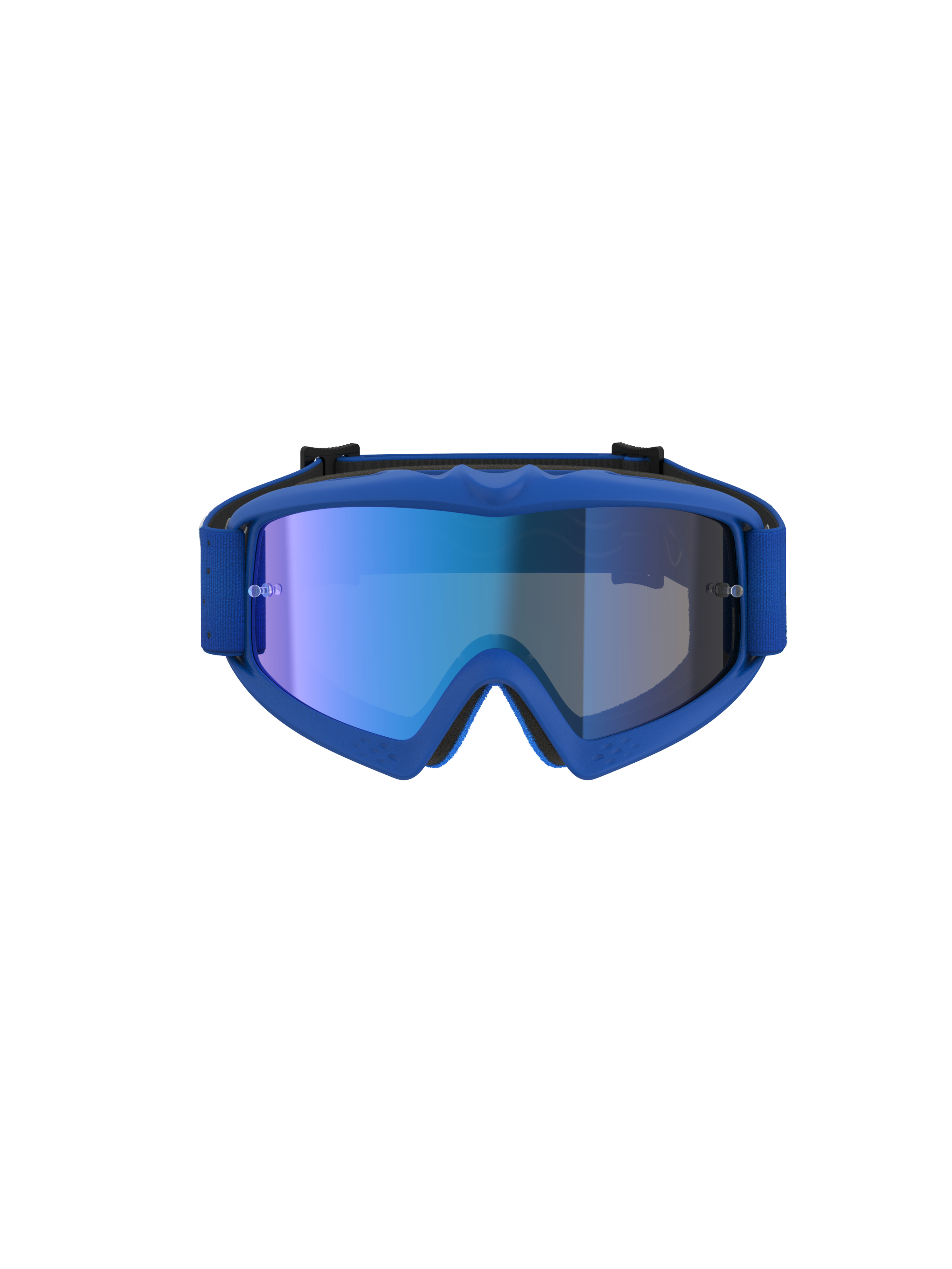 Alpinestars Maschere Vision Vesta Ragazzo, maschere da motocross blu per ragazzo con lenti specchiate antiappannamento.