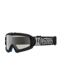 Alpinestars Maschere Vision Atrox Ragazzo, maschere da motocross, nero e argento, lente specchiata antiappannamento e fascia con logo Astars.