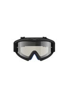 Alpinestars Maschere Vision Atrox Ragazzo, maschere da motocross, nero e argento, lente specchiata argentata