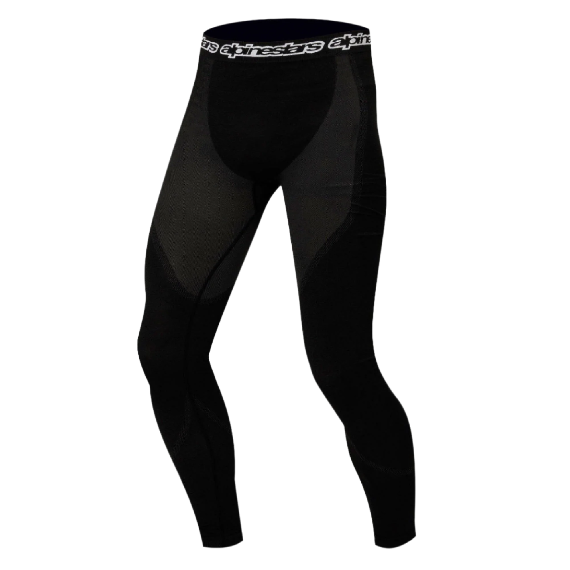 Alpinestars KX Bottom, pantaloni intimo tecnico, nero, con pannelli sagomati traspiranti e fascia elastica in vita logata, progettati per le prestazioni sotto le tute da gara