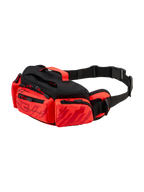 Alpinestars MM93 Waist Bag, marsupio da moto, rosso acceso, rosso fluo e nero, con grafiche Marc Marquez, scomparti multipli con cerniera, cintura regolabile con fibbia e maniglia superiore
