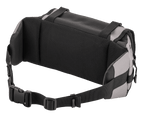 Alpinestars Tech Tool Pack, grigio nero, vista posteriore con imbottitura in rete traspirante per ventilazione e comfort, cintura regolabile con fibbia ad alta resistenza, struttura in tessuto resistente per guida off-road ed Enduro
