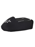 Telo copri kart Alpinestars, copertura impermeabile nera con loghi bianchi, vestibilità strutturata e bordo inferiore elasticizzato