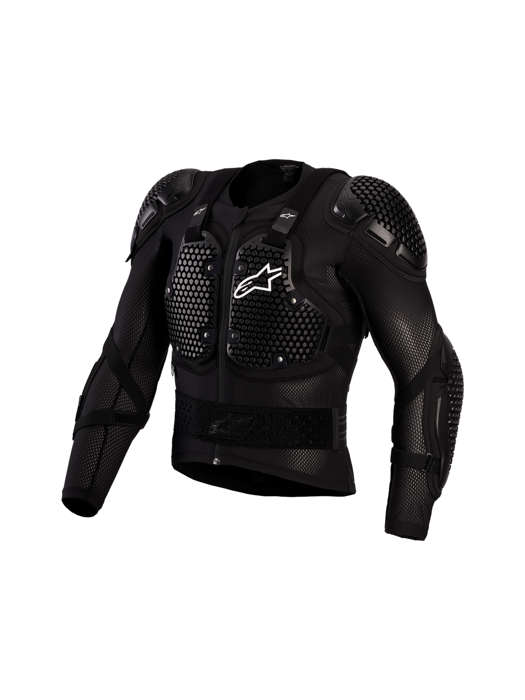 Alpinestars Giacca Protettiva Bionic Action V3, pettorina motocross nera e bianca, protezioni A-Morph certificate CE Livello 1