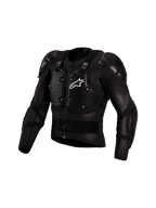 Alpinestars Giacca Protettiva Bionic Action V3, pettorina motocross nera e bianca, protezioni A-Morph certificate CE Livello 1