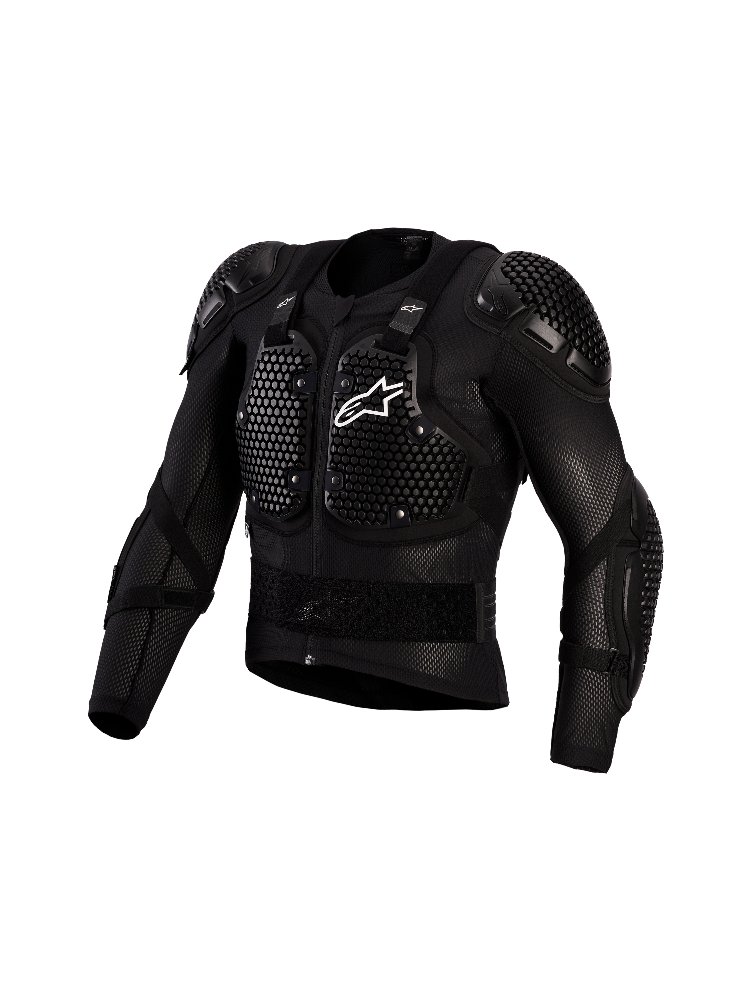 Alpinestars Giacca Protettiva Bionic Action V3, pettorina motocross nera e bianca, protezioni A-Morph certificate CE Livello 1