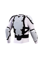 Alpinestars Giacca Protettiva Bionic Action V3, bianco e nero, protezione motocross uomo, tecnologia A-Morph, certificata CE.