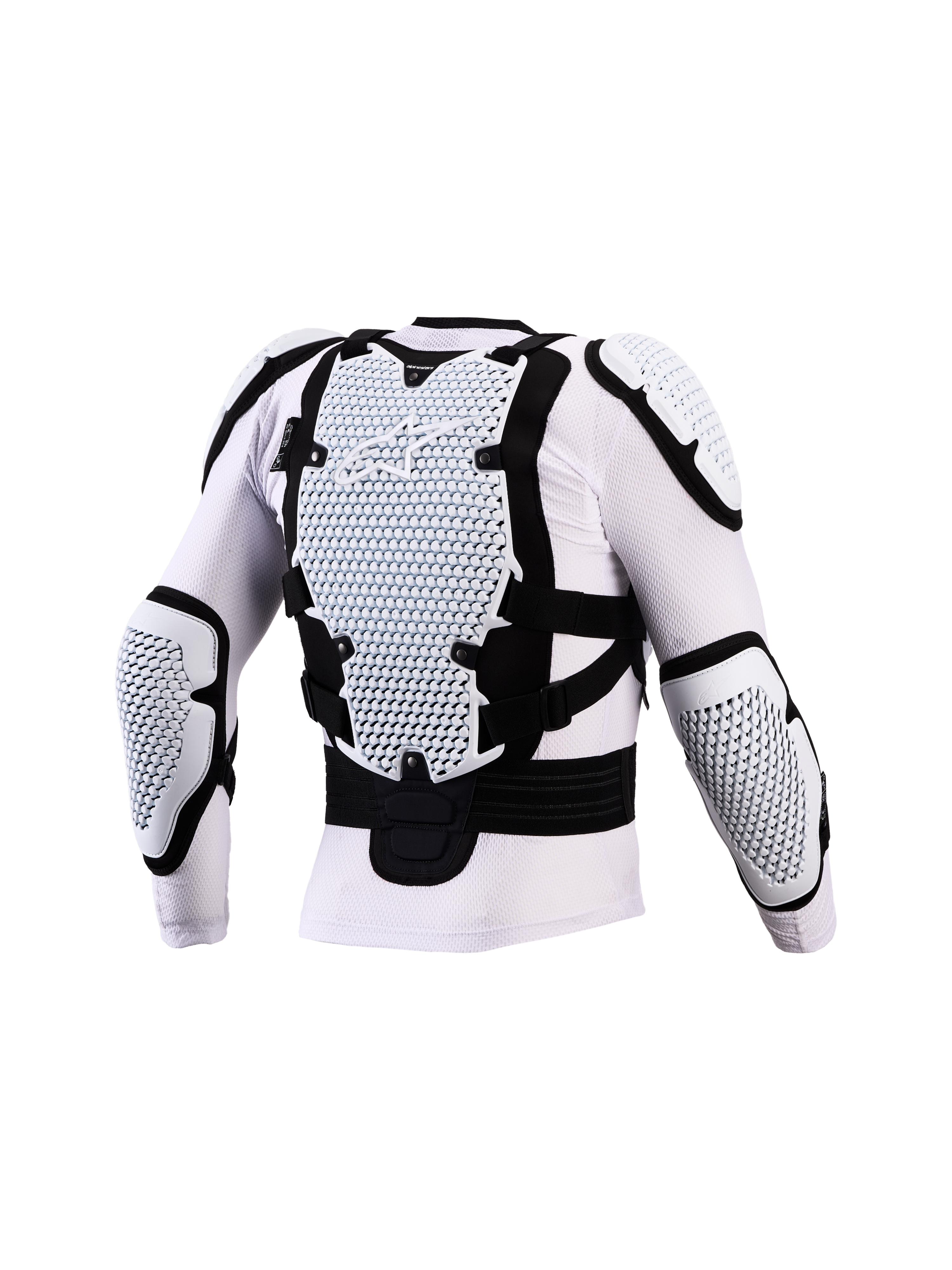 Alpinestars Giacca Protettiva Bionic Action V3, bianco e nero, protezione motocross uomo, tecnologia A-Morph, certificata CE.