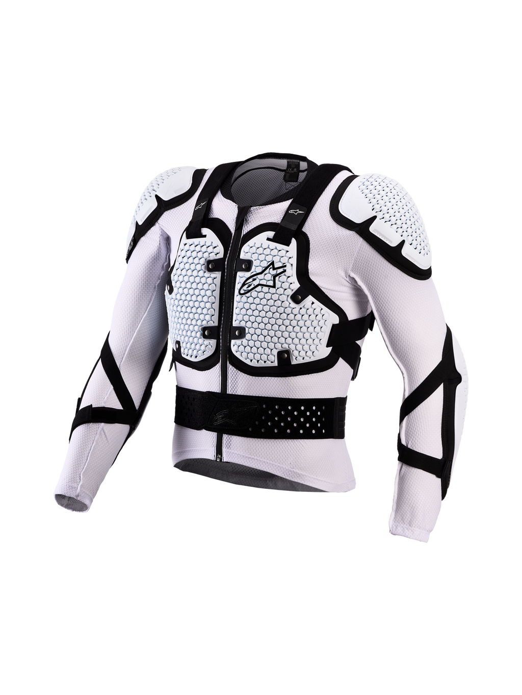 Alpinestars Giacca Protettiva Bionic Action V3 da uomo, bianca e nera, rete traspirante per motocross e tecnologia A-Morph.