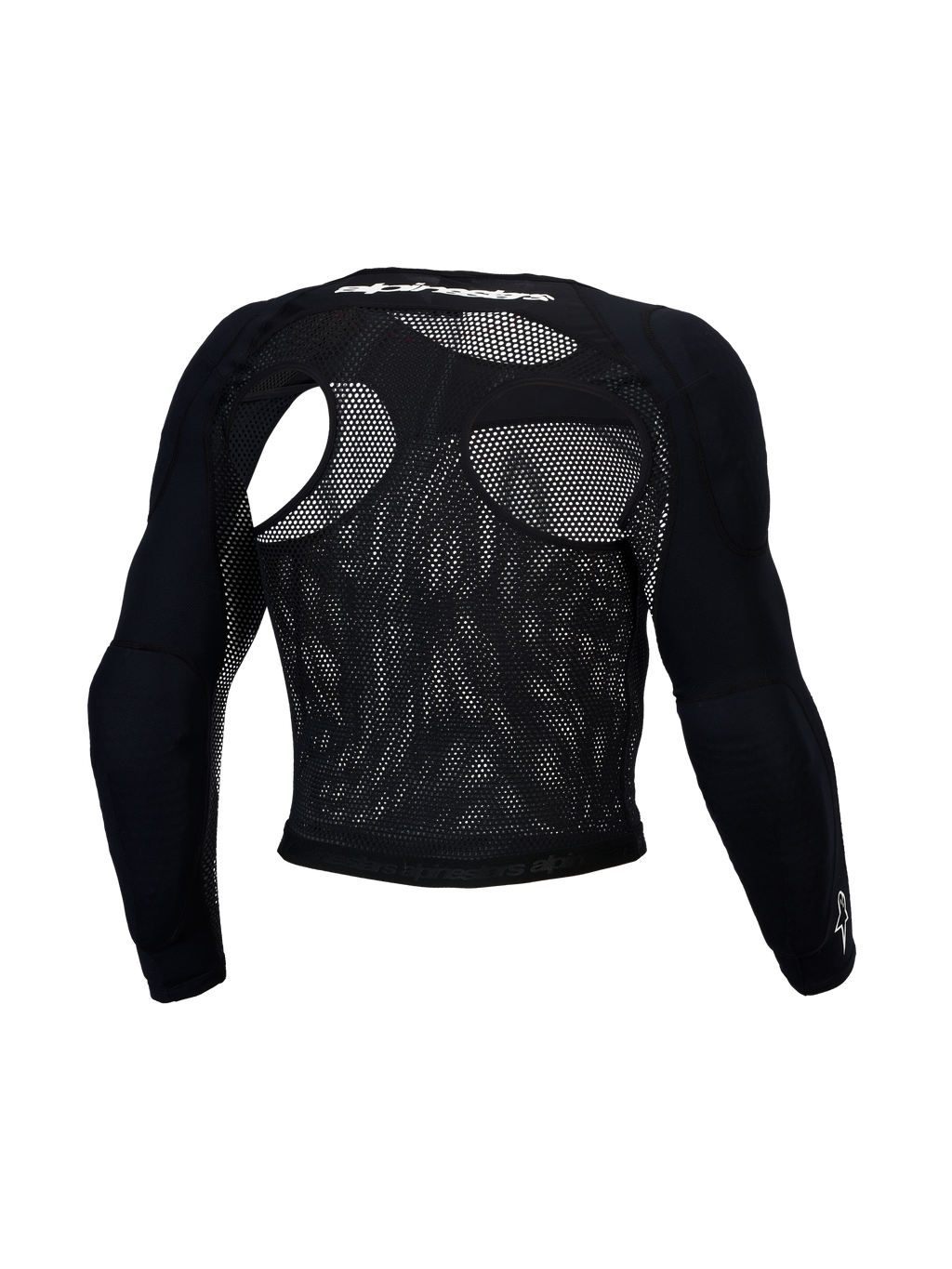Alpinestars Top Protettivo Bionic Race, maglia protettiva da motocross da uomo, nero, rete traspirante con protezioni A-Morph certificate CE Livello 1, vista posteriore