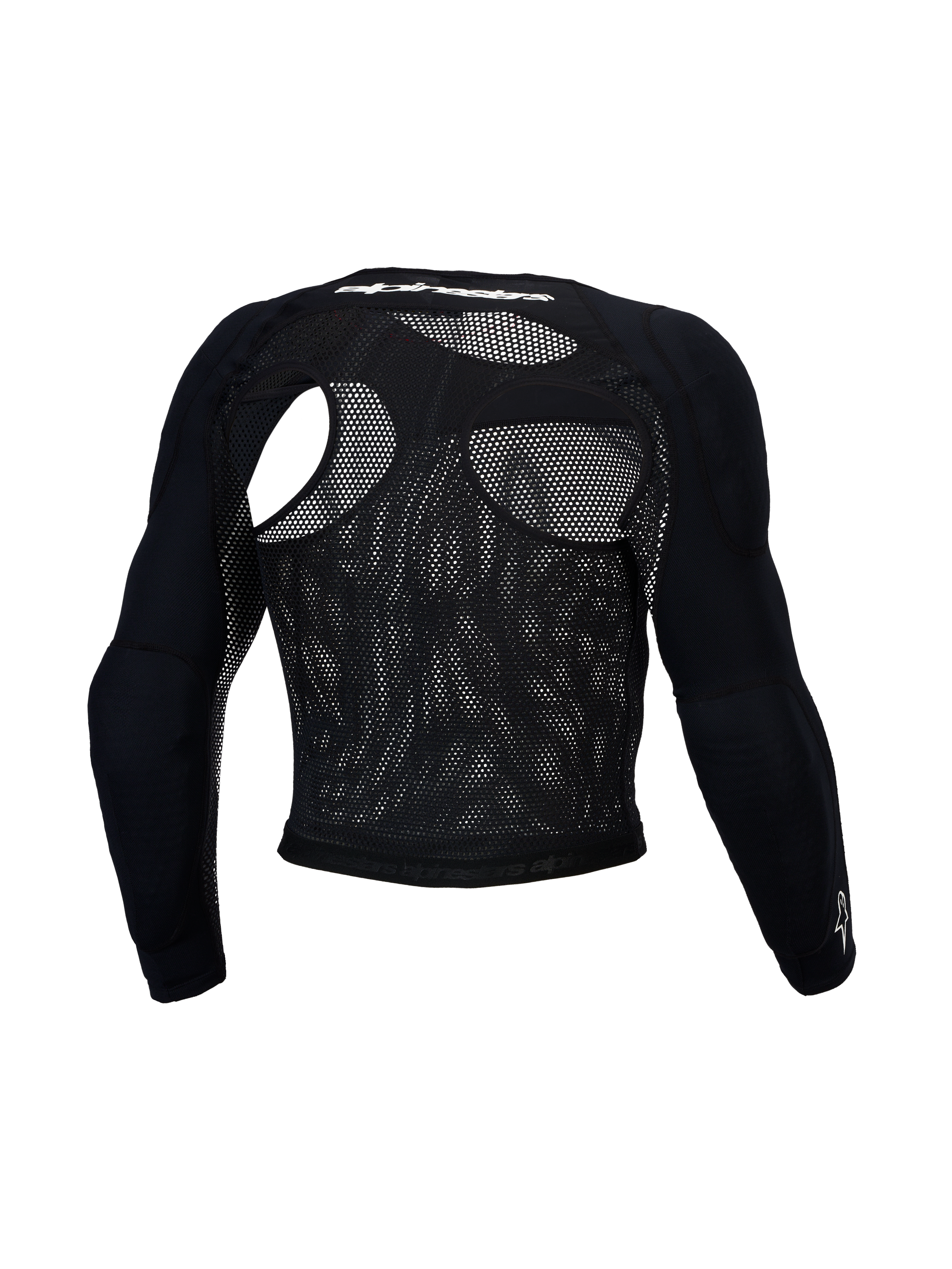 Alpinestars Top Protettivo Bionic Race, maglia protettiva da motocross da uomo, nero, rete traspirante con protezioni A-Morph certificate CE Livello 1, vista posteriore