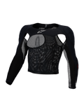 Alpinestars Top Protettivo Bionic Race, giacca protettiva motocross da uomo, nero, in rete elasticizzata traspirante con protezioni A-Morph su spalle e gomiti, certificati CE Livello 1