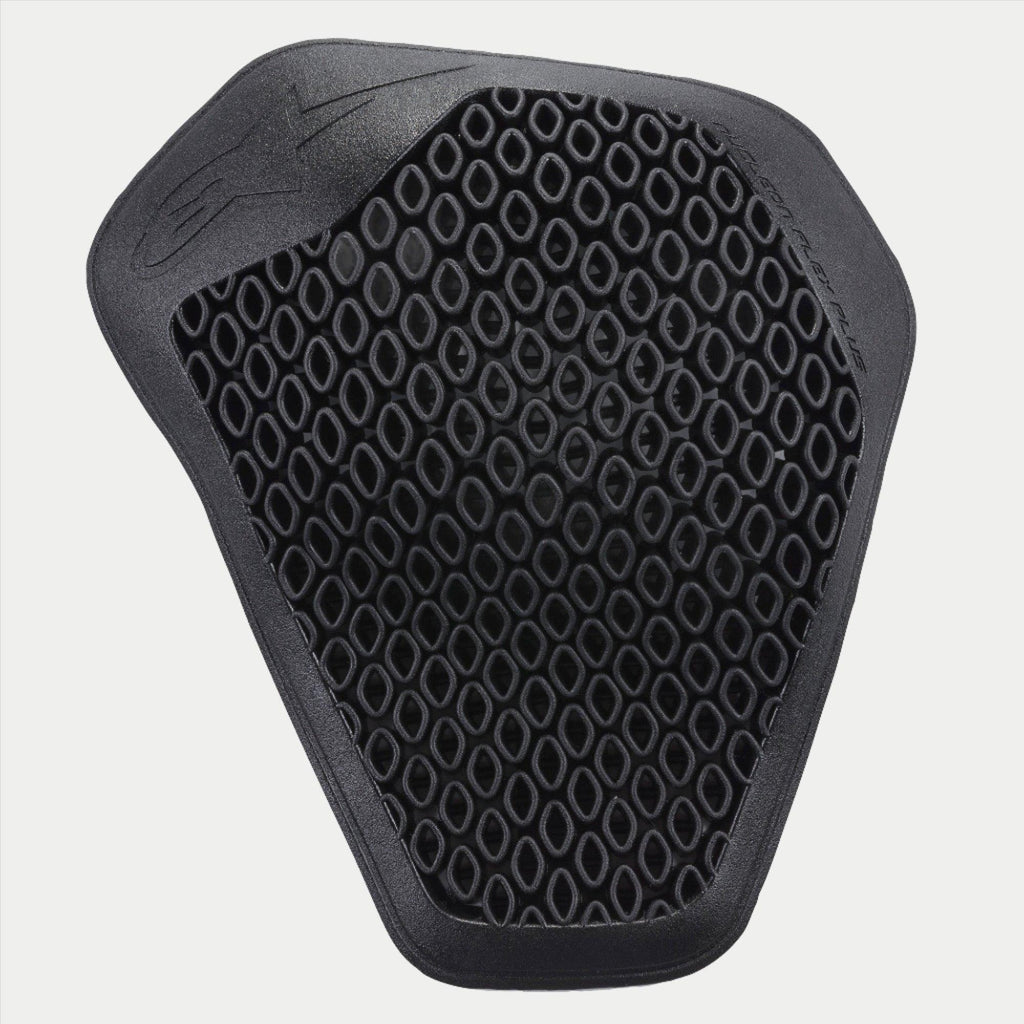 Alpinestars Nucleon Flex Plus Shoulder Protector, Nero, inserto protettivo per moto con struttura a nido d'ape a celle aperte traforata, design ergonomico e flessibile per la protezione dagli impatti