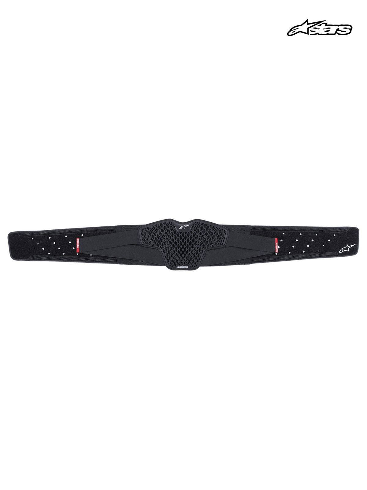 Alpinestars Cintura Lombare Sequence, cintura lombare da moto off-road e enduro, nero, con struttura a celle TPR flessibile e cinturini in vita perforati per una maggiore ventilazione