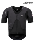 Alpinestars Airbag Tech-Air® 5 Plasma, airbag da moto sotto giacca, nero, protezione parte superiore del corpo certificata CE con mesh elasticizzato monostrato e paraschiena integrato, vista frontale