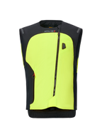 Alpinestars Tech-Air 3 V2 System, gilet airbag da moto, giallo neon e nero, con design a cerniera diagonale, sistema di protezione elettronico autonomo e struttura moderna ed elegante per uso stradale