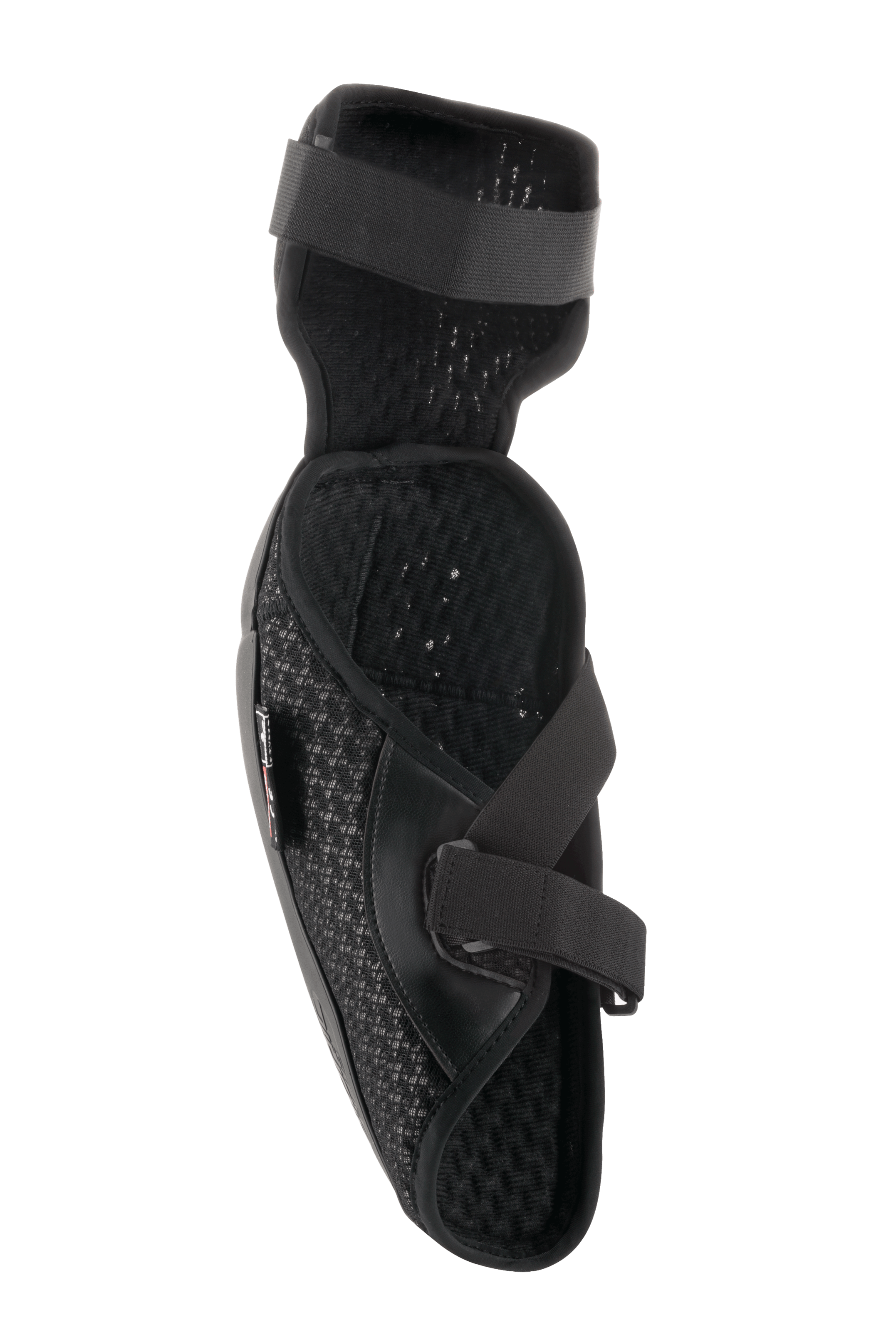 Alpinestars Gomitiere Bionic Plus, nero, vista interna con imbottitura in rete 3D e sistema di chiusura a doppia cinghia, design ergonomico leggero per protezione fuoristrada