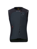 Alpinestars Stella Tech-Air 3 V2 System da donna, gilet airbag da moto nero, vista frontale, con cerniera diagonale, marchio Tech-Air 3 e indicatore di stato a LED sul petto