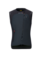 Alpinestars Stella Tech-Air 3 V2 System da donna, gilet airbag da moto nero, vista frontale, con cerniera diagonale, marchio Tech-Air 3 e indicatore di stato a LED sul petto