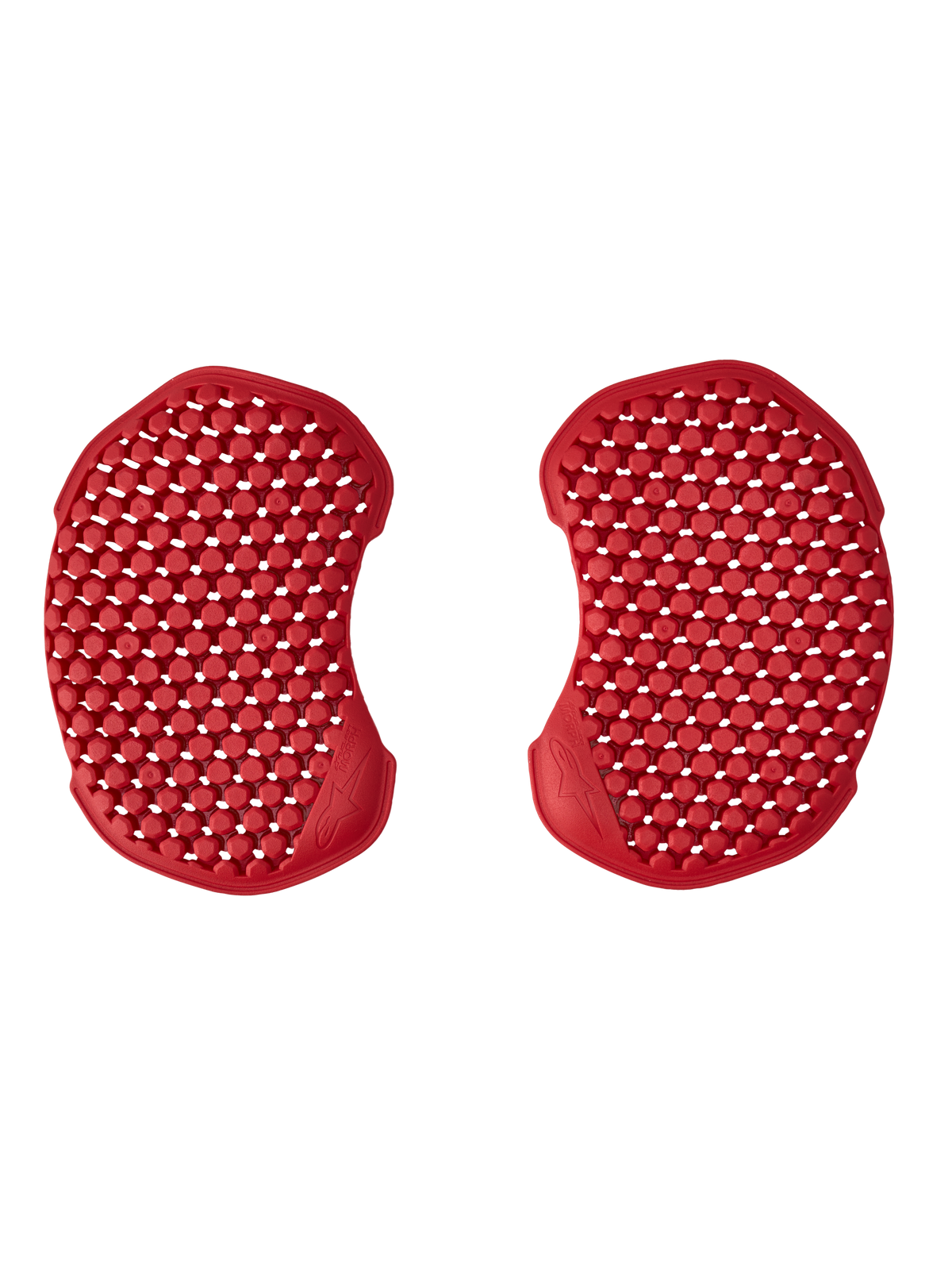 Alpinestars Nucleon Morph St Hl 2 Hip Protector, protettori per l'anca da moto con struttura esagonale flessibile, rossi, materiale PVC, design unisex