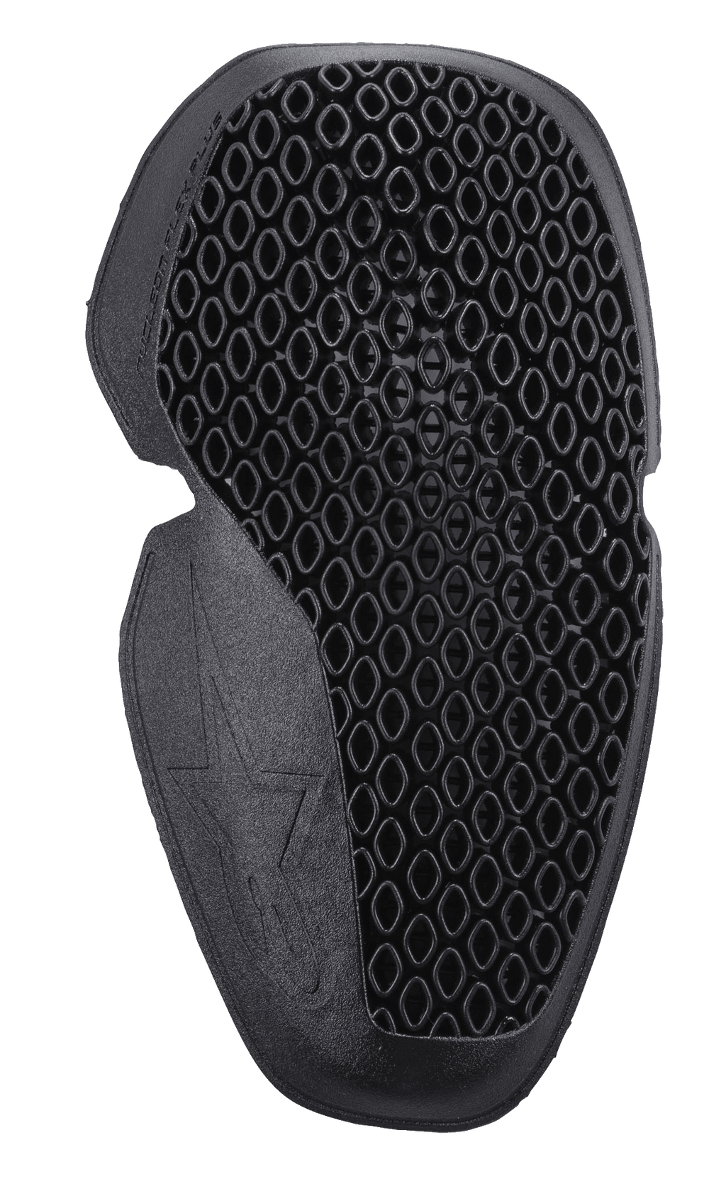 Alpinestars Nucleon Flex Plus Knee Protector, protezione per ginocchio da moto, nero, inserto con struttura a nido d'ape traforata a celle aperte, profilo sottile ergonomico e design flessibile con logo a stella in rilievo
