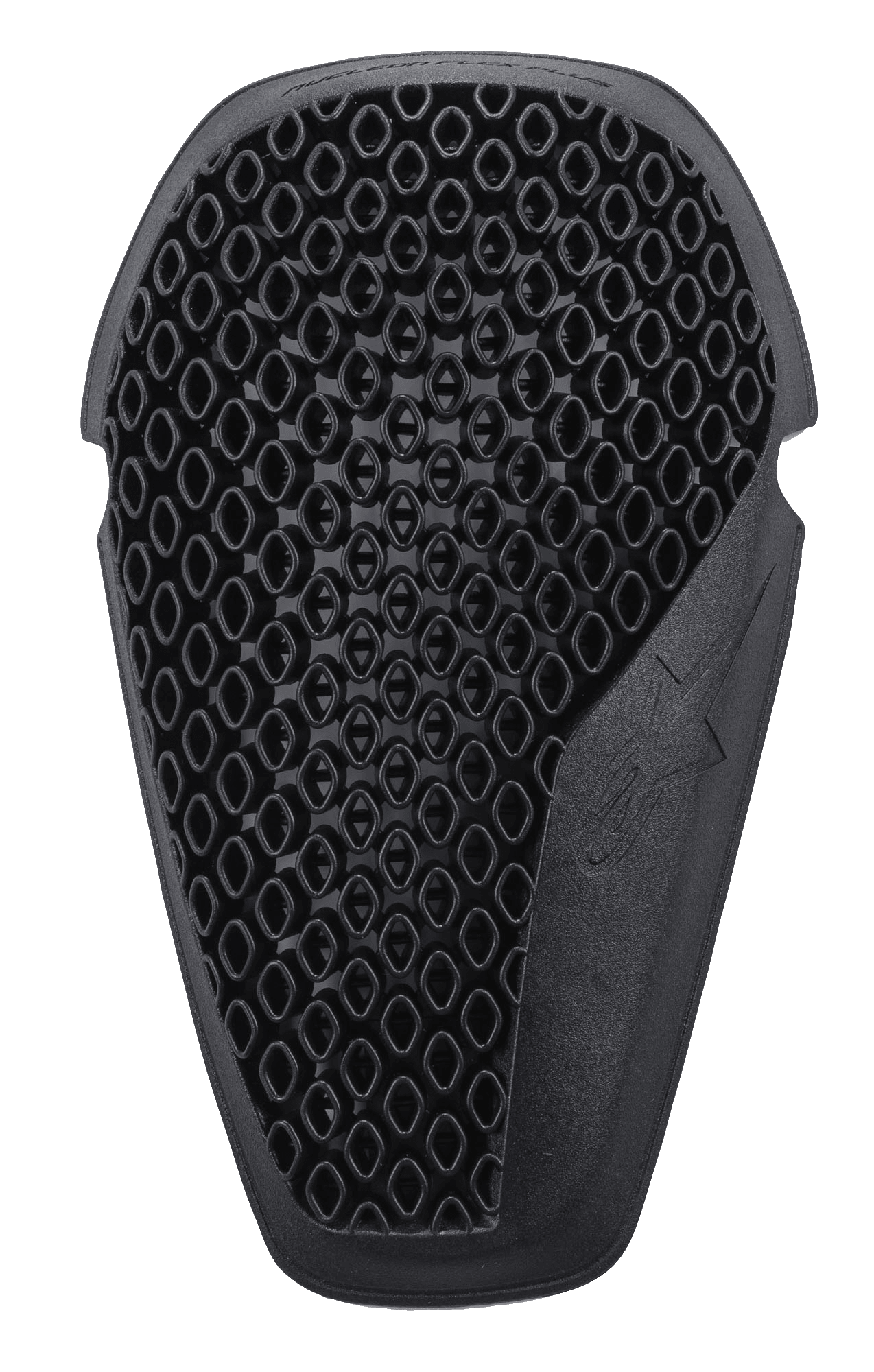 Protezioni per ginocchia Alpinestars Nucleon Flex Plus, nero, inserto protettivo per moto con struttura ventilata a nido d'ape a celle aperte, forma ergonomica con logo a stella in rilievo, design flessibile e sottile per la protezione dagli impatti