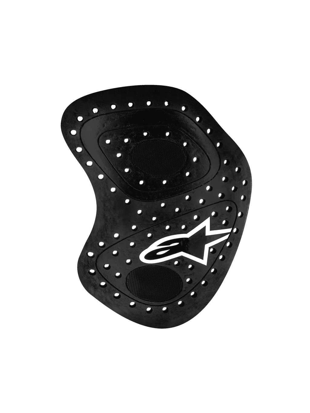 Alpinestars Nucleon Racing Kr-Hr, protezione anca da corsa, nero, protezione per motociclismo con fori di ventilazione e logo a stella bianco, design ergonomico con costruzione a strati