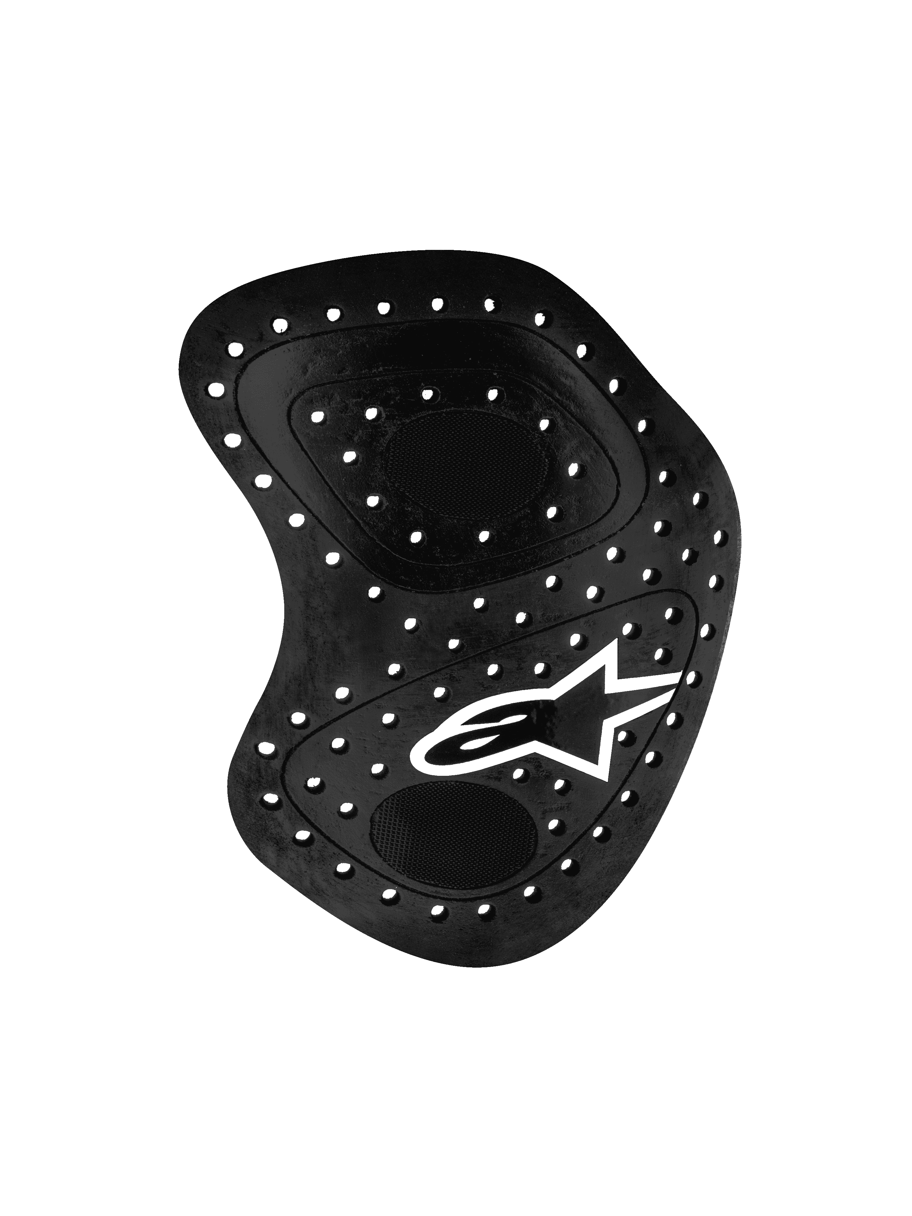 Alpinestars Nucleon Racing Kr-Hr, protezione anca da corsa, nero, protezione per motociclismo con fori di ventilazione e logo a stella bianco, design ergonomico con costruzione a strati