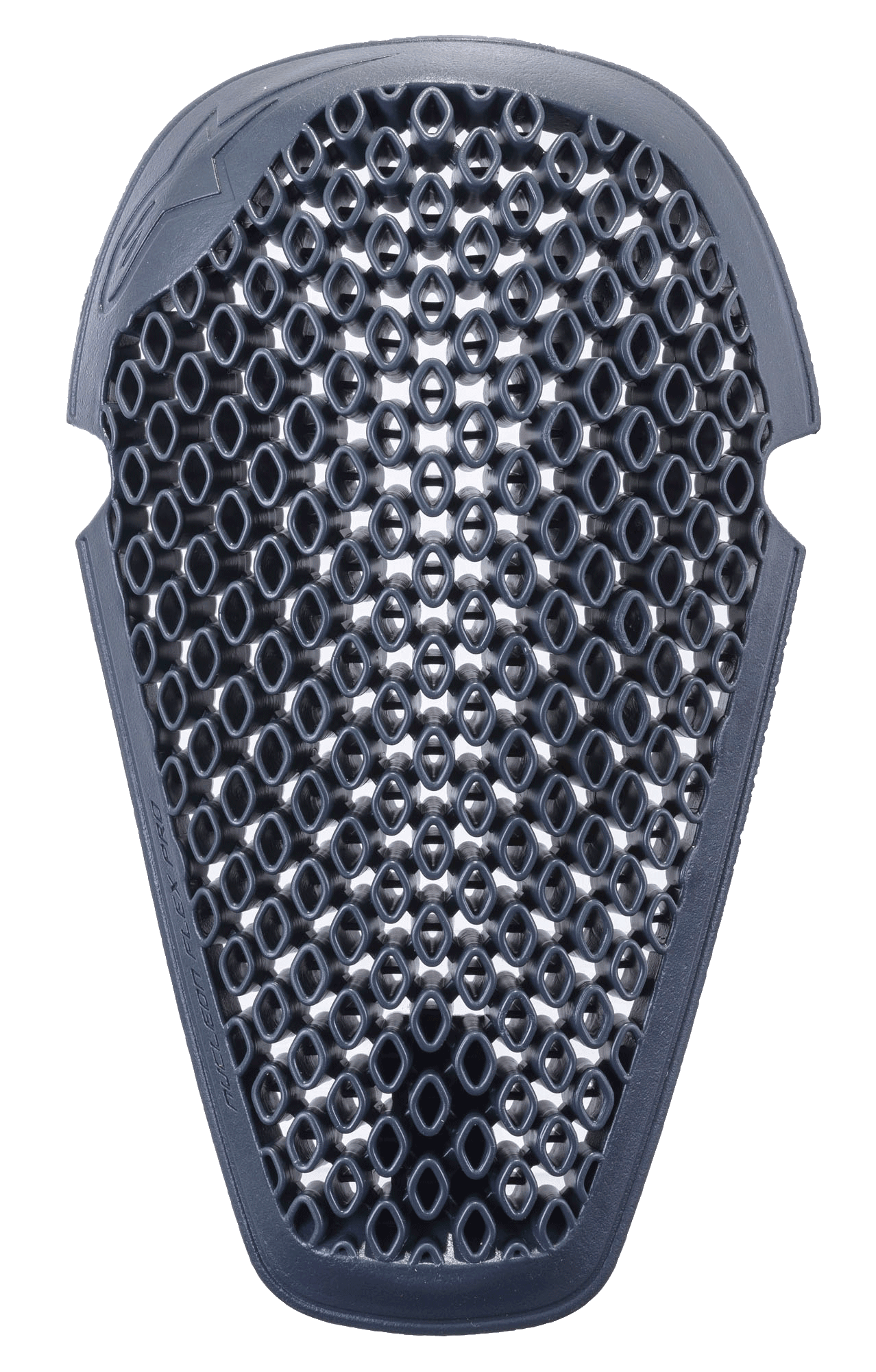 Protezione ginocchio Alpinestars Nucleon Flex Pro, antracite, con design a nido d'ape a struttura aperta e ventilata, forma ergonomica per la protezione dagli impatti in moto, costruzione leggera e flessibile
