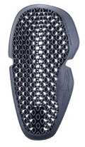 Alpinestars Nucleon Flex Pro Elbow Protector, protezione gomito, grigio antracite, pattern di ventilazione a nido d'ape, forma ergonomica sagomata con logo in rilievo, inserto di protezione flessibile per abbigliamento motociclistico