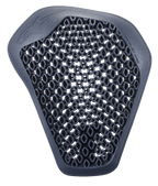 Protezione per spalla Alpinestars Nucleon Flex Pro, antracite, caratterizzata da un design a struttura aperta altamente ventilata, costruzione ergonomica flessibile e leggera per la protezione dagli impatti in moto