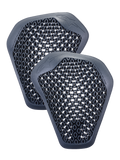 Alpinestars Protezioni Spalle Nucleon Flex Pro, coppia di inserti grigio antracite con struttura a nido d'ape, design ergonomico leggero e ventilato per giacche da moto