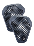 Alpinestars Protezioni Spalle Nucleon Flex Pro, coppia di inserti grigio antracite con struttura a nido d'ape, design ergonomico leggero e ventilato per giacche da moto