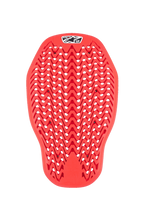 Alpinestars Nucleon Plasma Back Protector Insert, paraschiena da moto, rosso, design a rete a zigzag flessibile con fori di ventilazione, protezione dagli impatti certificata CE Livello 2, inserto ergonomico per giacche da moto
