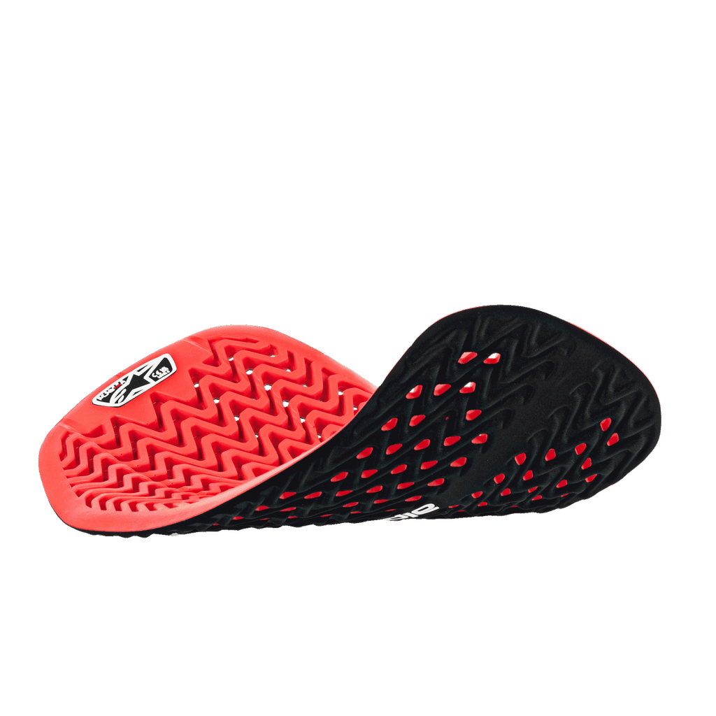 Alpinestars Nucleon Plasma Back Protector Insert, rosso e nero, paraschiena flessibile da moto con struttura a nido d'ape ed ampie perforazioni per la traspirabilità, dispositivo di protezione leggero e adattabile