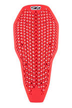 Alpinestars Nucleon Plasma Full Back Protector Insert, rosso, protezione dorsale per moto con motivo traforato a zigzag, design leggero e flessibile per la ventilazione, inserto protettivo per l'assorbimento degli impatti