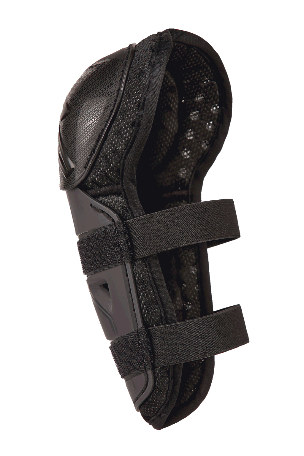 Alpinestars Bionic Action Kickstart Knee Guard, protezione per ginocchio e stinco da motocross per ragazzi, nero, design articolato con doppia chiusura elastica e imbottitura in rete traspirante, per giovani piloti