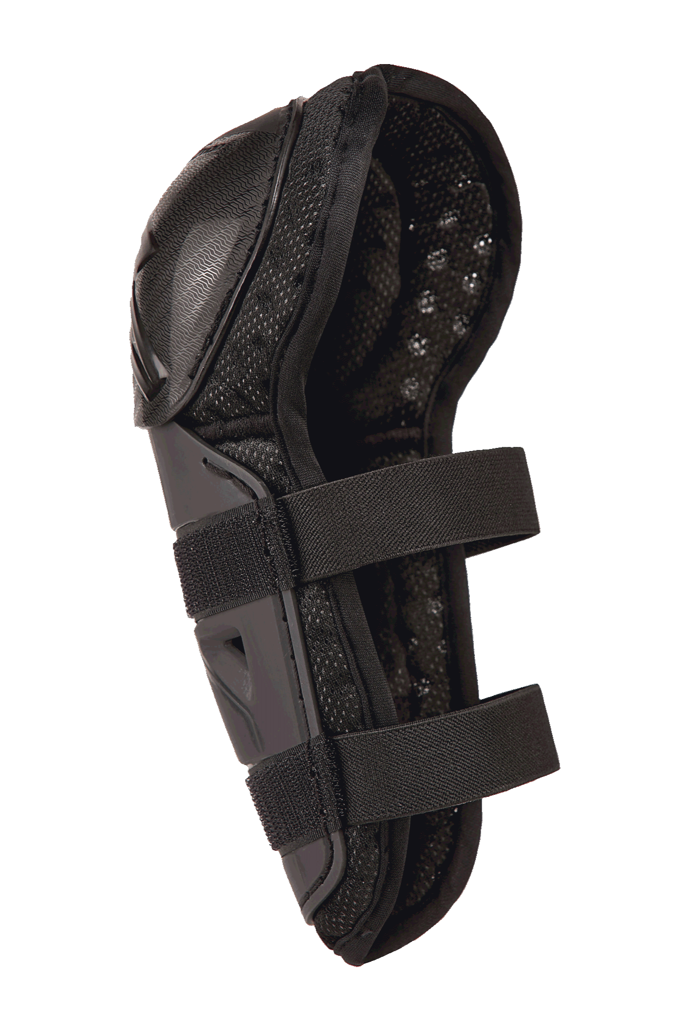 Alpinestars Bionic Action Kickstart Knee Guard, protezione per ginocchio e stinco da motocross per ragazzi, nero, design articolato con doppia chiusura elastica e imbottitura in rete traspirante, per giovani piloti