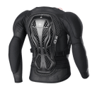 Alpinestars Youth Bionic Action V2 Protection Jacket, nero, vista posteriore, con paraschiena a tripla sezione con tecnologia Cell, tessuto in rete altamente ventilato, protezioni integrate per spalle e gomiti, equipaggiamento protettivo per fuoristrada per ragazzi