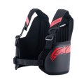 Alpinestars Youth Bionic Rib Support, protezione costale per kart per ragazzi, nero e rosso, con spallacci regolabili in rete 3D, pannelli laterali rigidi con logo a stella rosso e cinturino regolabile in vita per una vestibilità sicura