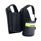 Alpinestars Youth Bionic Rib Support, protezione costole per karting, nero e giallo fluo, con spallacci regolabili in rete, pannelli laterali imbottiti con una fascia giallo fluorescente e logo ASTARS, design ergonomico per la protezione nelle gare di kart