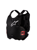 Alpinestars Protezione Torace Bionic Action V2, armatura motocross da uomo, nero e bianco, tecnologia A-Morph, ventilata e certificata CE Livello 1.
