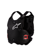 Alpinestars Protezione Torace Bionic Action V2, armatura motocross da uomo, nero e bianco, tecnologia A-Morph, ventilata e certificata CE Livello 1.