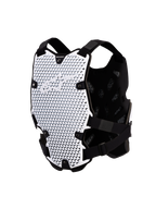 Alpinestars Protezione Torace Bionic Action, pettorina da motocross, bianco e nero, certificata CE livello 1 con tecnologia A-Morph, struttura ventilata e modulare.