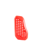 Alpinestars Nucleon Plasma Divided Chest Protector Insert, inserto protettore toracico rosso, parte destra, caratterizzato da un design traforato a zigzag per la ventilazione, materiale da impatto bio-based leggero e flessibile