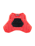 Alpinestars Nucleon Plasma Full Chest Protector Insert, protezione torace per moto, rosso e nero, motivo ondulato traforato per la ventilazione, zona centrale semirigida nera con logo Alpinestars, design ergonomico a scudo per la protezione dagli impatti