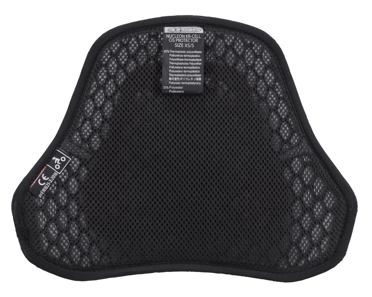 Alpinestars Nucleon KR Cell CiR Protectors, protezione pettorale da moto, interno in airmesh nero con microstruttura a nido d'ape, con etichetta di certificazione CE e fodera morbida per traspirabilità e comfort